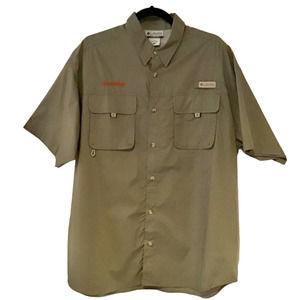 NWOT Columbia Sportswear Performance Fishing Gear Shirt Green Size L‎